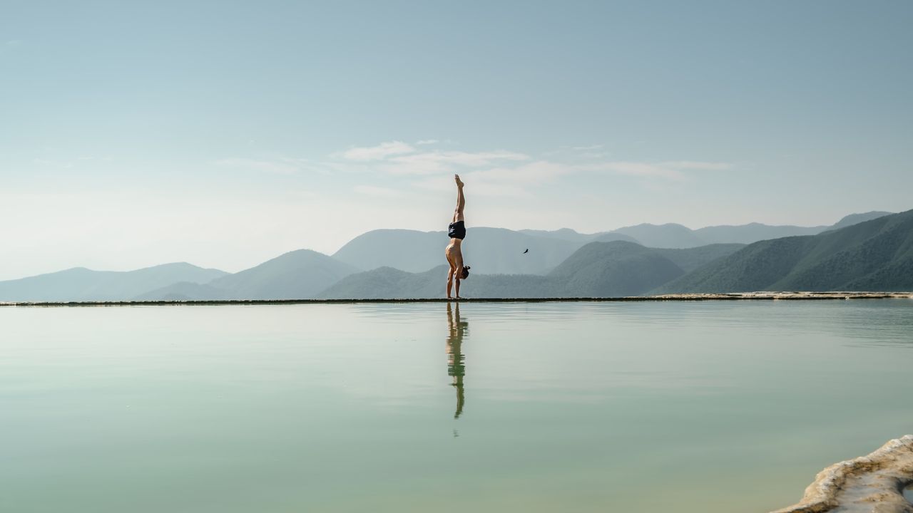 handstand on the water