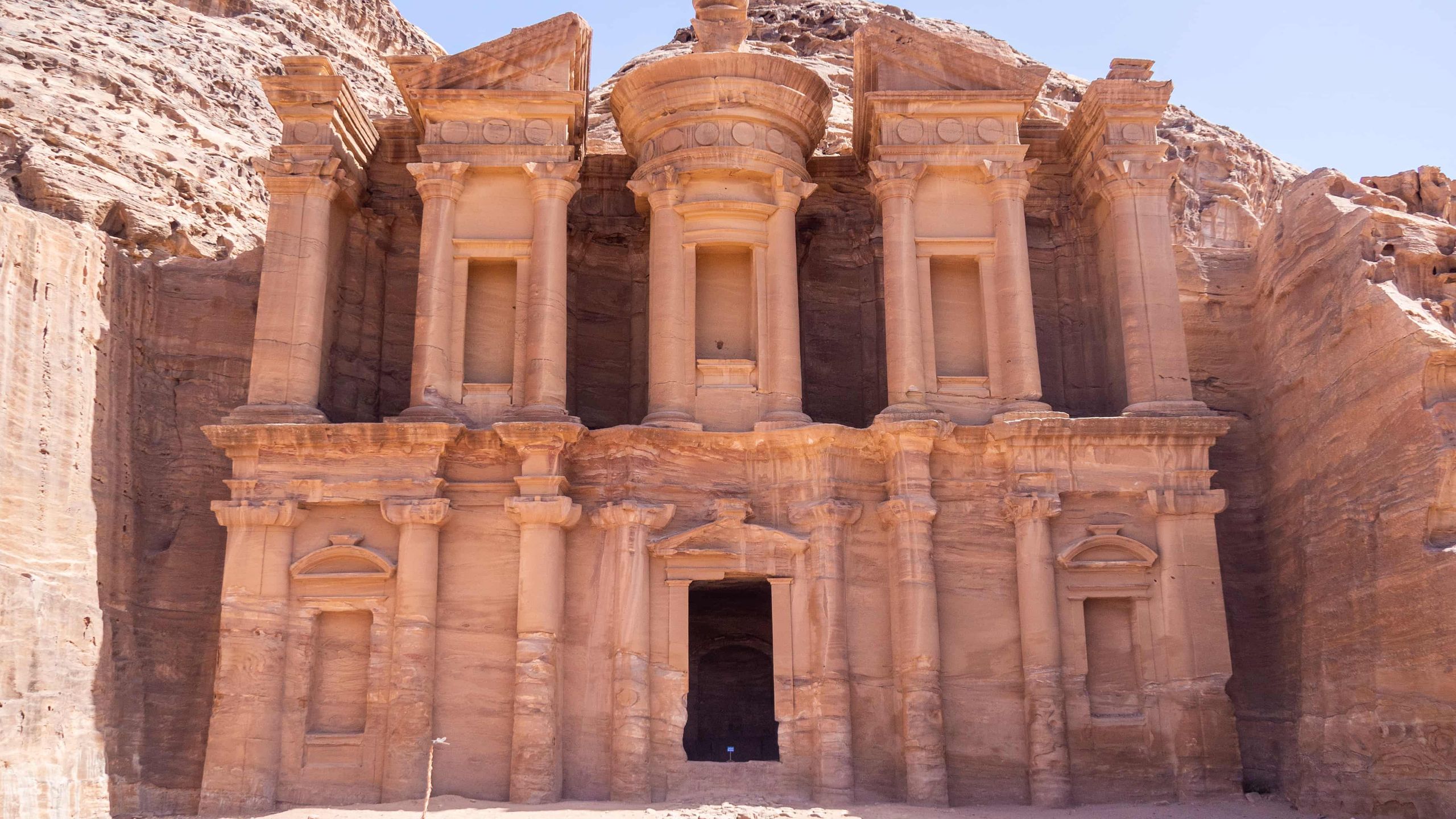 Front of the monastry in Petra