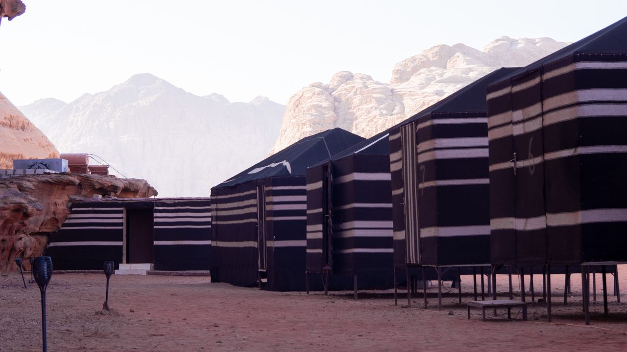 Camp in Wadi Rum desert